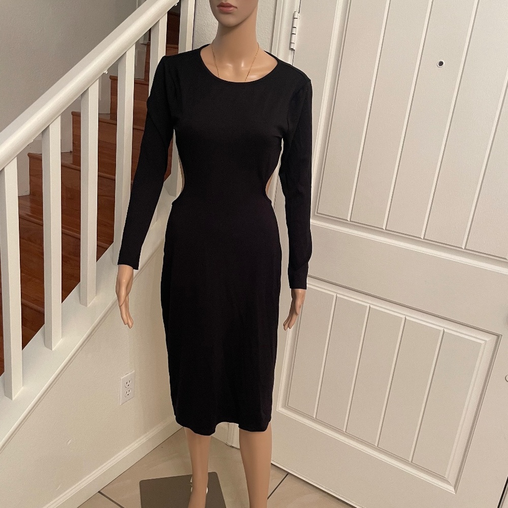 Forever 21 Black Cut Out Dress